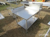 STAINLESS STEEL PREP TANK W/ SINK