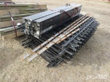 (36) PANELS ALUMINUM FENCE 6'LX4'H WITH (30) 2''X2'' POWER COATED POST