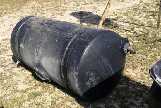 BLACK 200 GAL. PLASTIC TANK