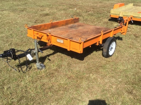 BUMPER PULL LAWNMOWER TRAILER 4x6