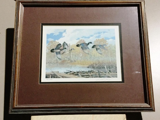 1987 Migratory Bird Print w/ Stamp