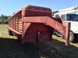 2000 STOLL GOOSENECK 32ft. STOCK TRAILER