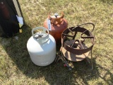 FISH COOKER W/ TWO GAS TANKS