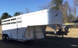 1995 FEATHERLITE LIVESTOCK TRAILER