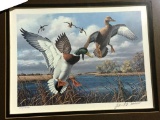 1986 Migratory Bird Print w/ Stamp Larry Barton #120