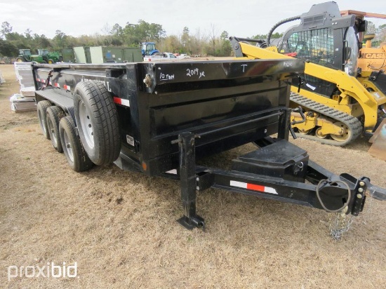 IRON BULL ...10-TON 6'x16' TRIPLE-AXLE DUMP TRAILER......(1 OWNER)... VIN#50HDT1629K1029547