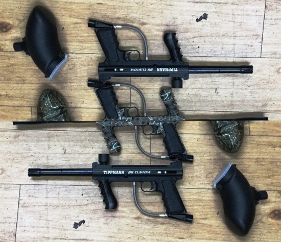 (2) PAINT BALL GUNS & ACCESSORIES