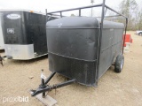 YORK ENCLOSED BLACK MOTOR-CYCLE TRAILER W/ BARN DOOR **NO TITLE**