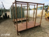 STEEL PACKING CRATE 8 FT. LONG 3 FT. WIDE