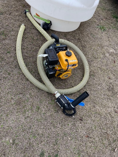 6 HP GAS MOTOR W/ HOSES...
