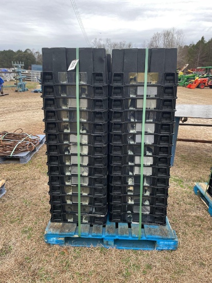 (28) PLASTIC TOTES ON PALLET