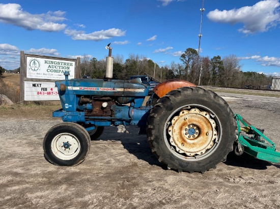 FORD 5000 OPEN STATION 2WD TRACTOR... MODEL # E1015M SER # C441869 DUAL POWER 1253 HRS SHOWING...