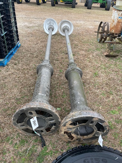 (2) 14' FT. ALUMINUM STREET LIGHTS---VINTAGE LOOK...