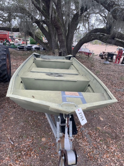 1988 DURA CRAFT ALUMINUM BOAT... 14'x8" LONG... VIN# DUR48466H788