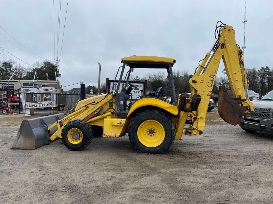 NEW HOLLAND BACKHOE LOADER 4 WD OPEN STATION--EXTENDA HOE (BELONGED TO LOCAL PHONE COMPANY-REALLY