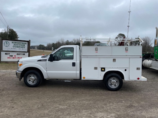2014 FORD F-250 REG. CAB W/ SERVICE BODY HISH STACK BODY MILES 197815 VIN # 1FDBF2A6XEEB46787