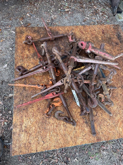 PALLET OF CHAIN RATCHETS APPROX. 15-1 LARGE CLEVIS