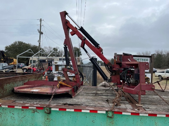 HARDEE BOOM CUTTER 3 PT. HITCH... 20' BOOM 5' HEAD/JOY STICK CONTROL...