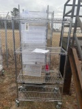STAINLESS STEEL RACKS & CONTAINERS W/ WHEELS
