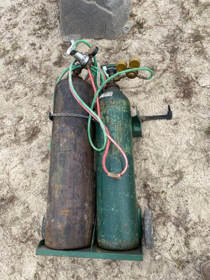 Welding Torches on Cart