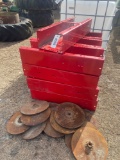 Red Steel Tuboga /Channel Iron w/Blades