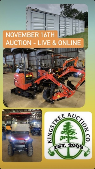 KINGSTREE AUCTION CO NOVEMBER EQUIPMENT 2024 SALE