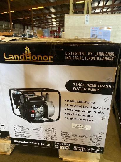 3 INCH SEMI-TRASH WATER PUMP LHR-TWP80