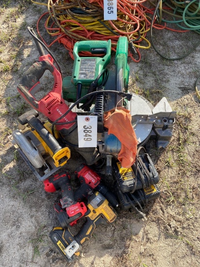 ASSORTMENT OF POWER TOOLS MUST SEE PICTURE