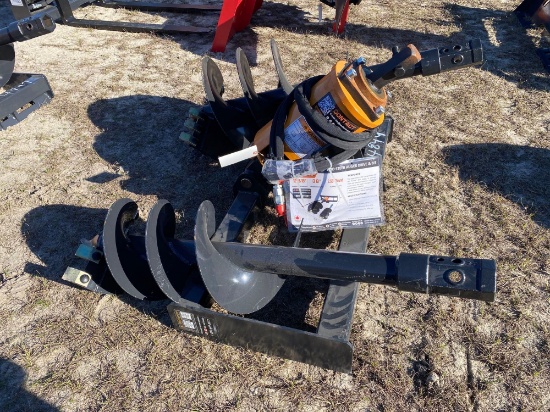 SKID STEER AUGER DRIVE & BIT ATTACHMENT ADB-13-1218R