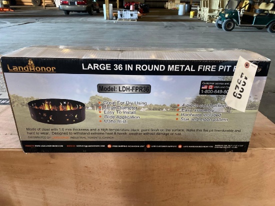 ROUND METAL FIRE PIT