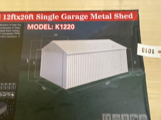 SINGLE GARAGE METAL SHED