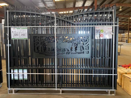 METAL FARM DRIVEWAY GATE