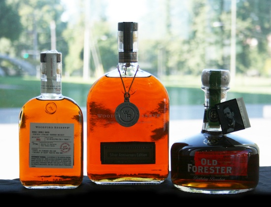 Woodford Double Double Oaked, Woodford 25th Anniversary Limited Edition & Old Fo Birthday Bourbon
