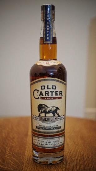 LIVE AUCTION ITEM - Old Carter "13 Yr Small Batch" American Whiskey Batch #5