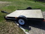 Factory Made Steel 6×8 Utility Trailer w/stake sides