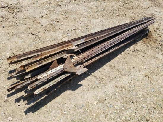(25) COUNT 6/6 ½ FT STEEL "T" FENCE POSTS