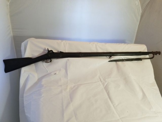 Springfield US Stamped 1861 Civil War Musket 58ca Completed with bayonet &