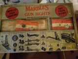 Vintage Marbles Gun Sites Display complete w/sites complete w/sites