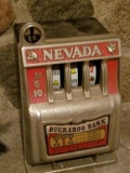Small Cast Slot Type Nevada Buckaroo Bank