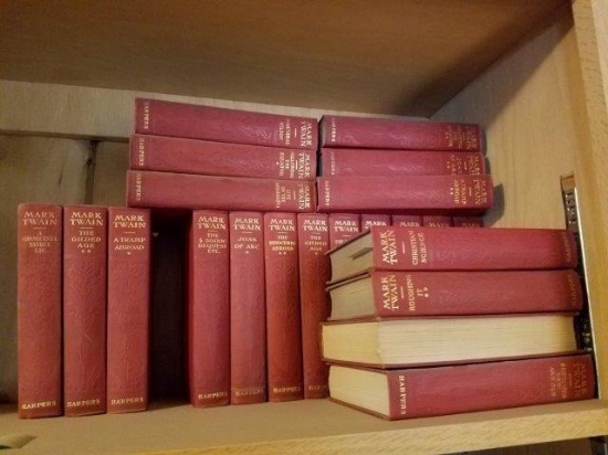 Vintage Harpers “Mark Twain” Samuel L. Clemens 12 Volume Set of Books