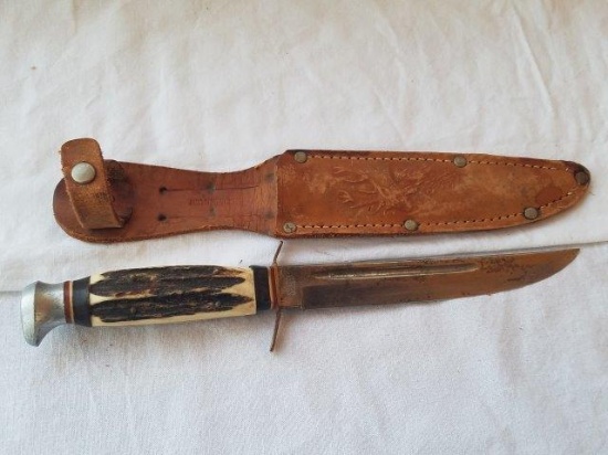 Vintage American Knife Co, Solingen Germany Bone-handled Knife
