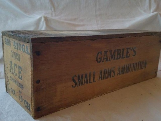 Gambles “ACE” 410ga Wooden Shell Crate/Box
