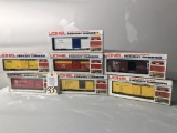 Lionel O and 27 Gauge 7 pc Freight Carrier Set