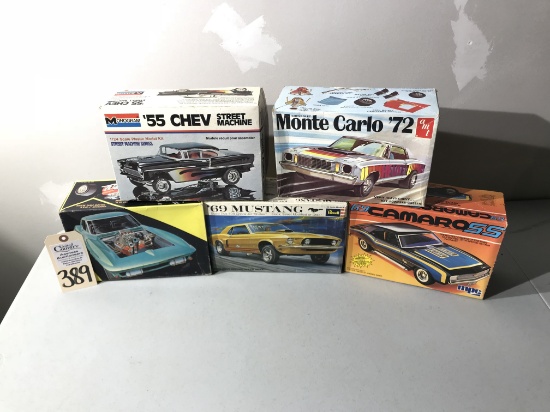 Vintage Lot of 5 Model Cars “Hot Rods”