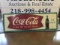 Classic Coca-Cola Fish Tail Sign