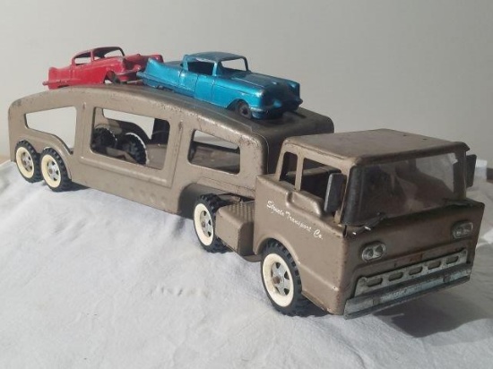 Tonka Car Hauler w/2 Cadillac’s