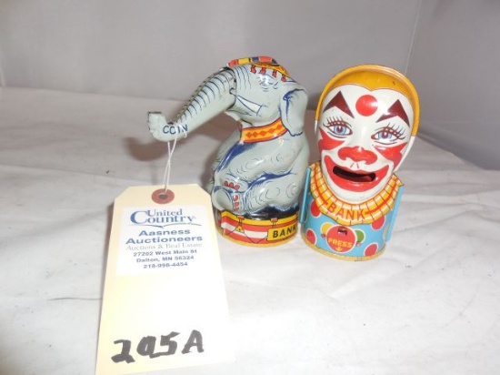 Elephant & Clown Chein Banks-J. Chein & Co.