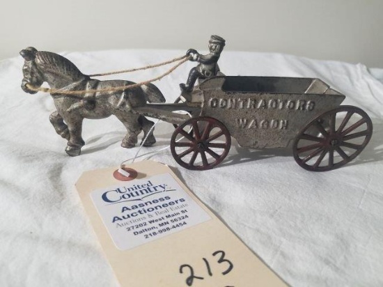 Cast Iron Horse & Contractors Wagon