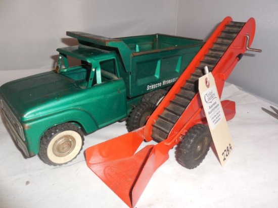 Structo Dump Truck & Tonka and Loader