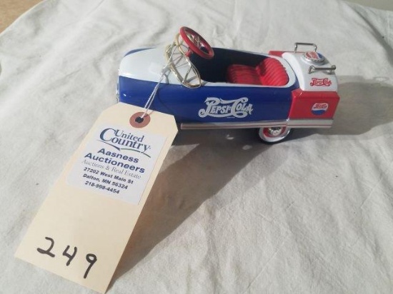 Petro Classics Pepsi Mini Pedal Car & Bank w/box